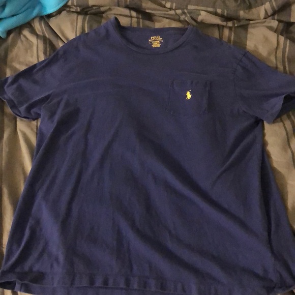 Navy blue Polo Ralph Lauren pocket tee - Picture 1 of 4